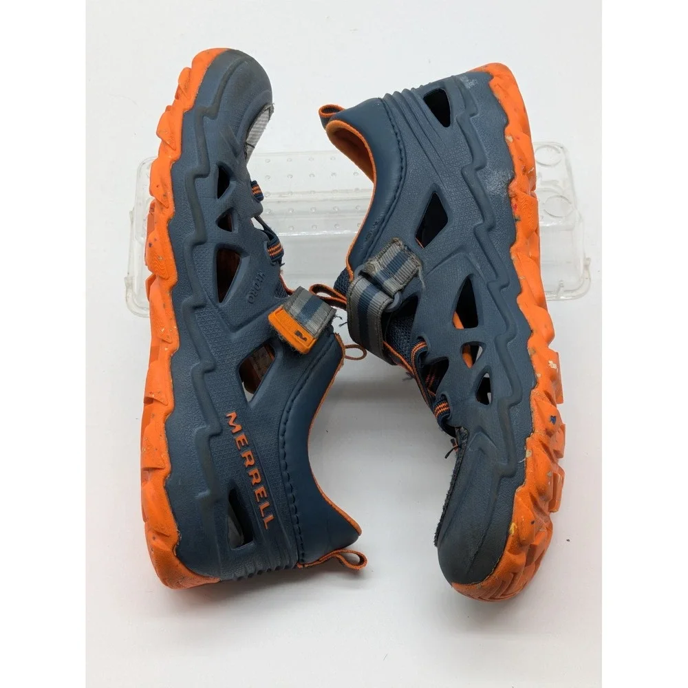 Merrell Hydro 2.0 Boys Water Hiking Shoes Gray Orange Kids Size 2 Trail
